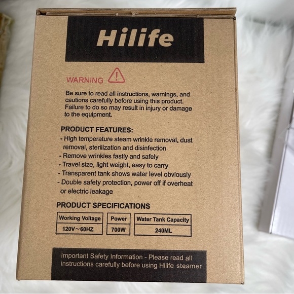 NWT Handheld Portable Garment Steamer  for Home and Travel, 240ml Capacity - Picture 9 of 12